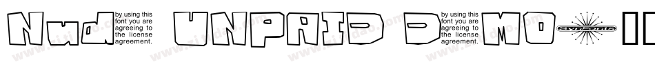 NudE UNPAID DEMO字体转换